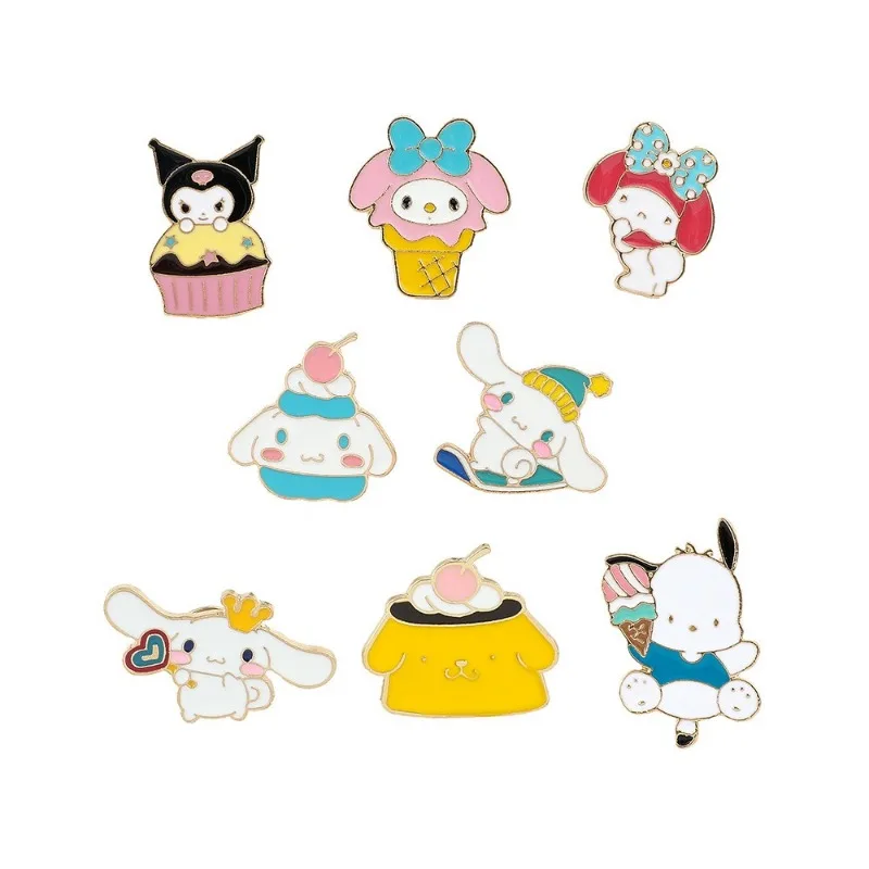 

Sanrio My Melody Cartoon Brooch Anime Action Figure Hello Kitty Kuromi Cinnamoroll Q Figural Kawaii Girl Birthday Christmas Gift