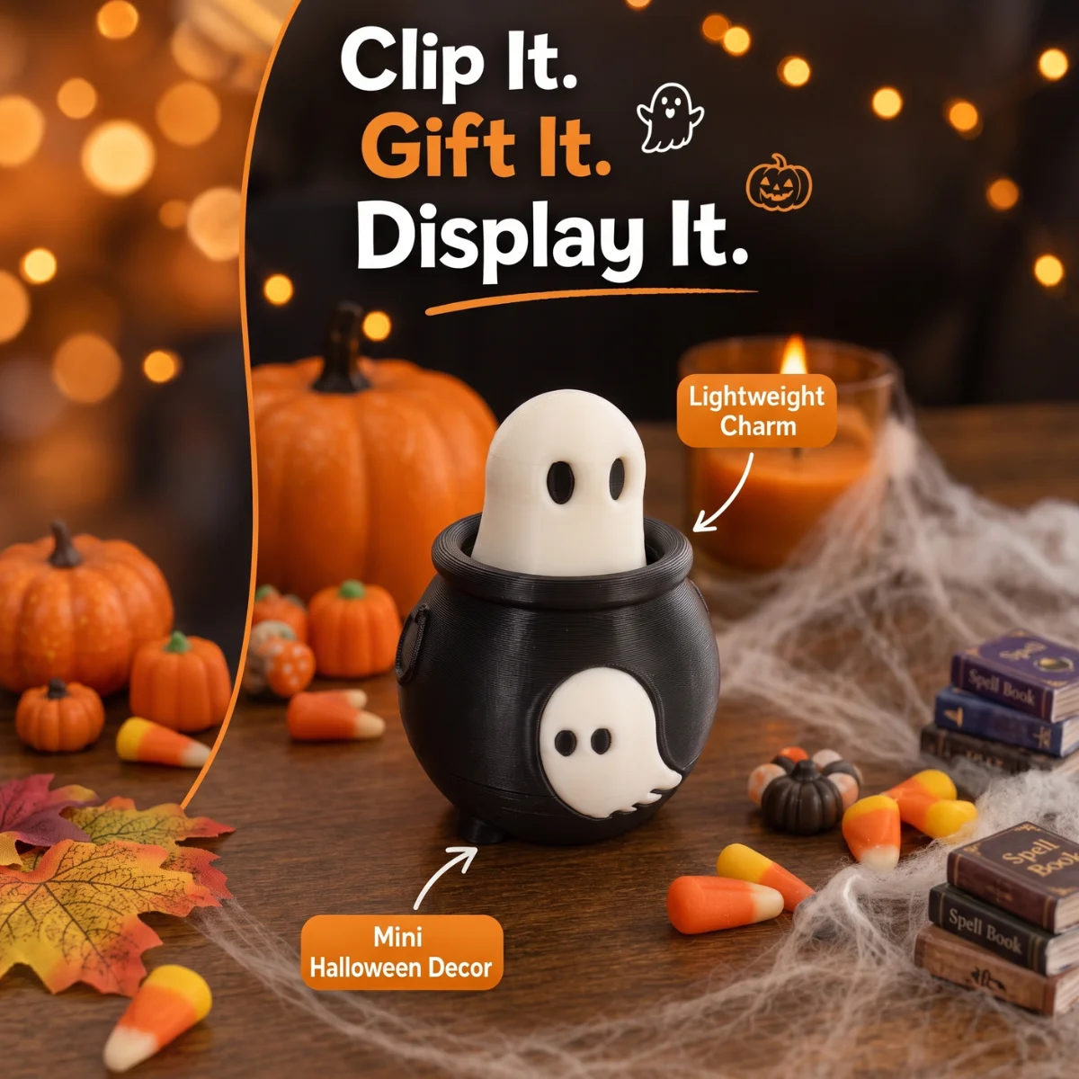 1pc Mini Ghost Pot Fidget Char - огляд і ціна 3D Printing Pot