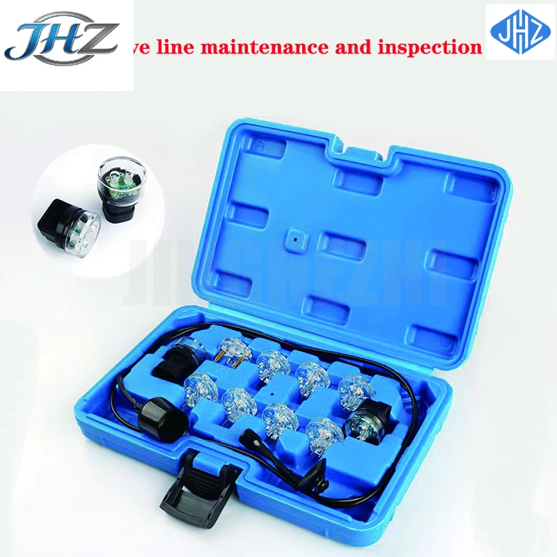 JHZ for New 11Pcs Automotive Line Maintenance And Inspection Light Electronic Fuel Injection And Signal Noid Lite Tester Light T