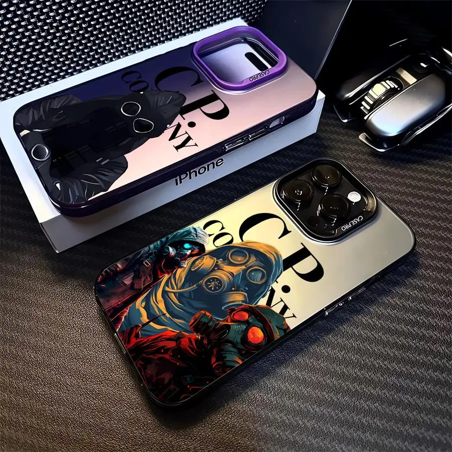 Luxury Paul Mask CP Male Phone case for iPhone 11 12 13 14 15 16 Pro ProMax soft funda case