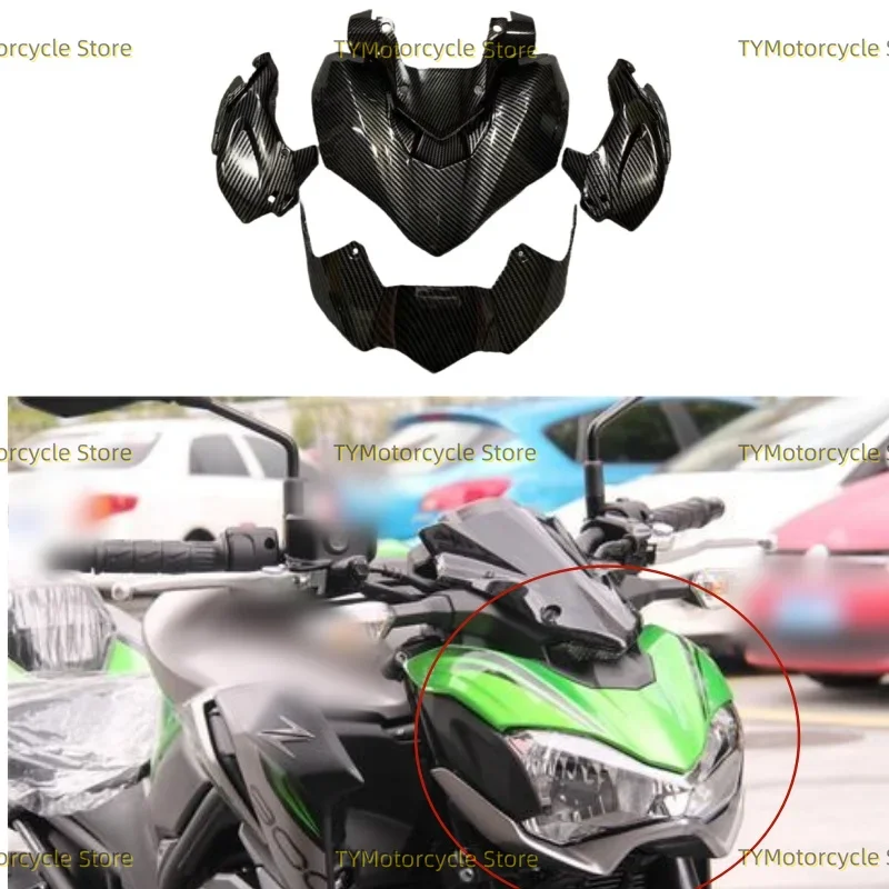 

Motorcycle Front Upper Nose Headlight Fairing Kit Cowls Cover Set Fit For KAWASAKI Z900 Z 900 2017 2018-2019