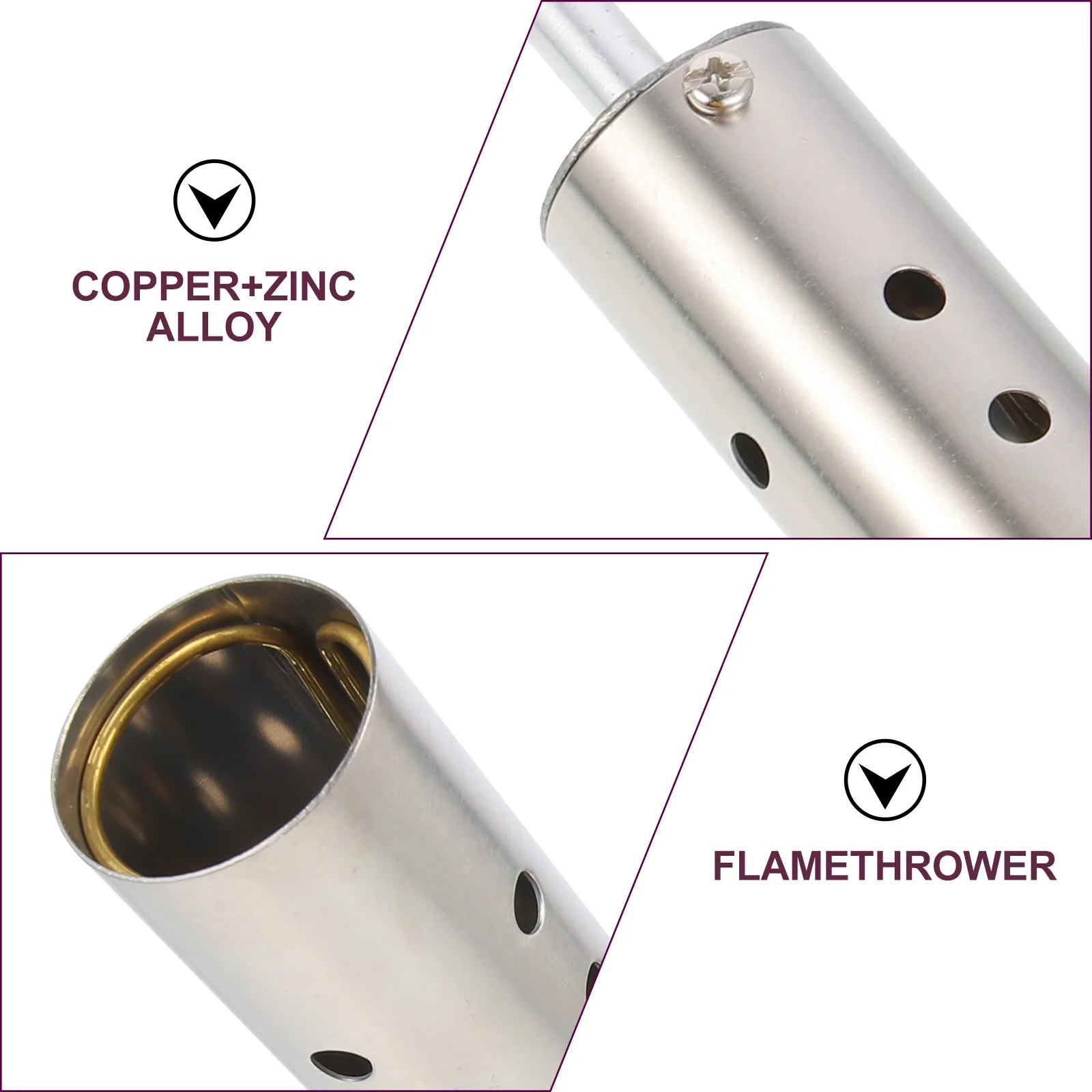 

Propane Torch Burner with Extended Tube Metal Welding Torch Outdoor Garden Supply Lightweight Easy Use Wear Resistant