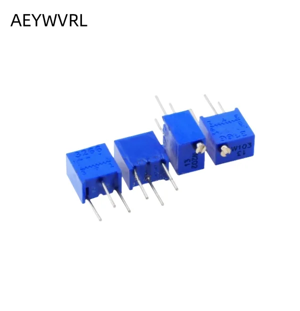 100PCS Trimmer Potentiometer 3266W 1K 2K 5K 10K 20K 50K 100K 200K 500K 1M 100R 500R ohm top adjustable precision potentiometer