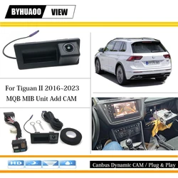 Canbus Dynamic Camera For VW Tiguan II 2016 to 2023 Rear View Camera Reversing CAM For MIB Unit HD Night Vision Plug & Play