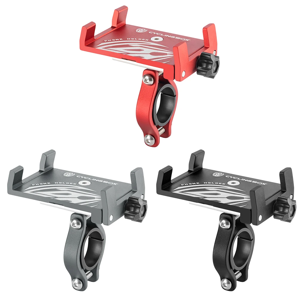 Bicycle Phone Holder Aluminum Alloy Mobile Phone Holder Mountain Bike Bracket Electric Scooter Phone Stand Cycling Accessories