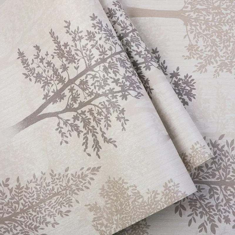 Tropical Forest Wallpaper Tree Printed Bedroom Living Room Home Decoration Murals Wallpapers Roll for Study Room Hotel