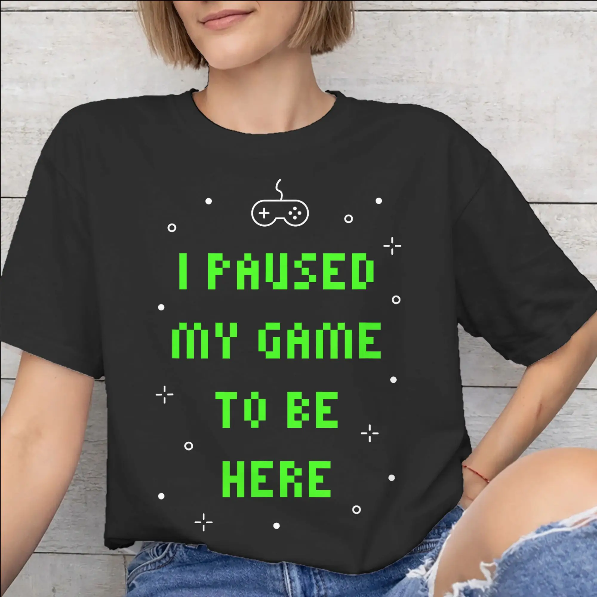 I Paused My Game To Be Here Merch Unisex T Shirt 100% Cotton Tee New Arrival  T-shirt Clothing