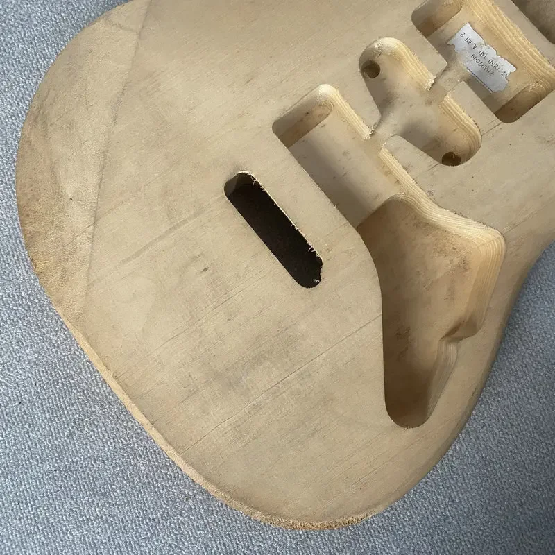 LB030  Custom 6 String ST Electric Guitar Body Natural Solid  Wood HSH Pickups No Paints Unfinished DIY Replace  Parts