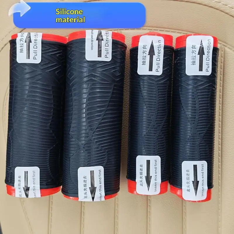 New 2 Pieces Motorcycle Silicone Handlebar Grips Pull-Out Design Easy Installation Anti-Slip Waterproof Anti-Slip Handle Cover