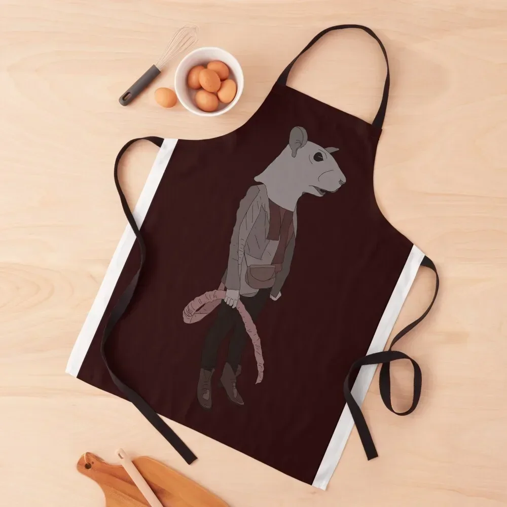 burgundy rat person Apron Chef Accessory waterproof for women nail tech supplies kindergarten teacher Apron