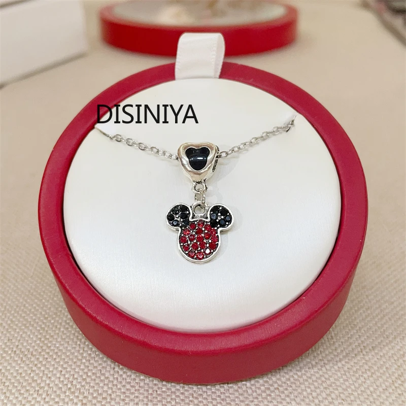 Cute Women's Anime Necklace Luxury Red Mini Pendant Necklace Sweater Collar Chain Jewelry 2023 New Gift Jewelry