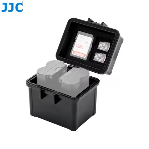 JJC Camera Battery Case Memory Card Case for Canon LP-E17 LP-E12 Fujifilm NP-W235 NP-W126 Nikon EN-EL25 Sony NP-FW50 NP-FZ100