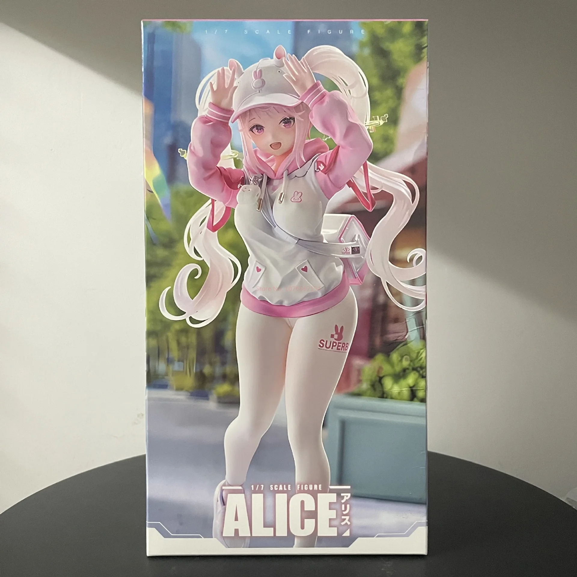ฟิกเกอร์นิเคะ อลิซ โมเดลกระต่ายสีชมพู ขนาด 26 ซม. ตุ๊กตาตั้งโชว์ สาวน้อย แอคชั่นฟิกเกอร์ ของสะสมจากอนิเมะและเกม สำหรับเด็กผู้หญิง