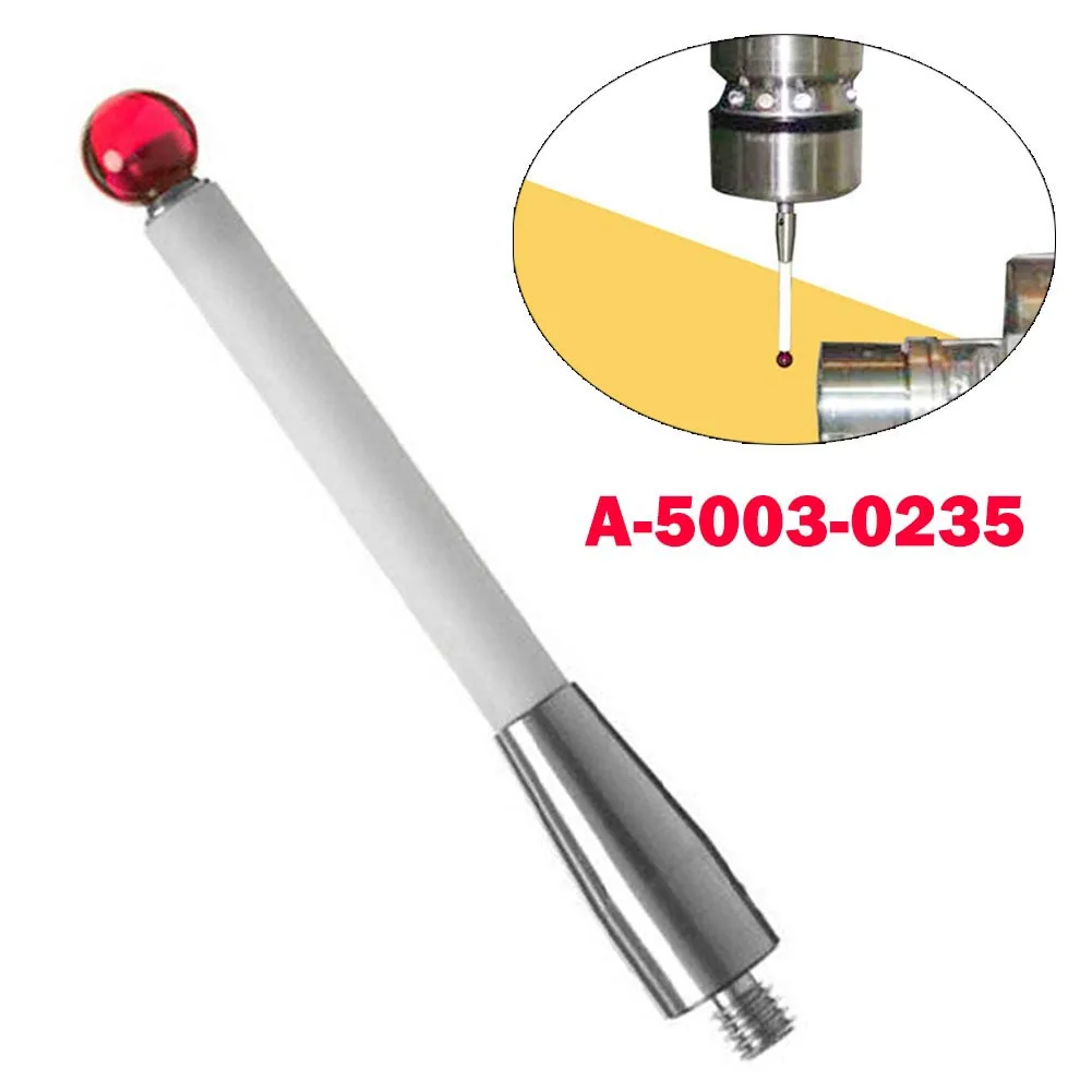 CMM Thread Stylus Ru By Ball Tip Styli Ceramic Stem/Extension Stem CMM Rubine Ball Cnc Ceramic Shaft Probe Testing Accesso