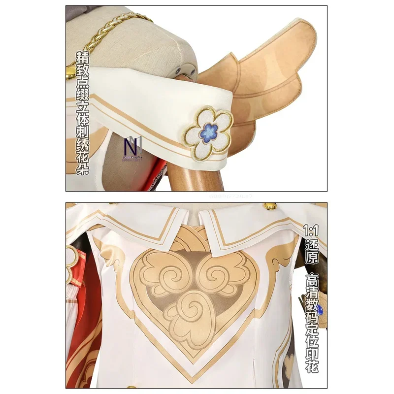 

CyGame Honkai: Star Rail Tribbie Cosplay Costume Anime Clothes Full Set Wigs Wings Dress for Women Role Play Halloween Love Live