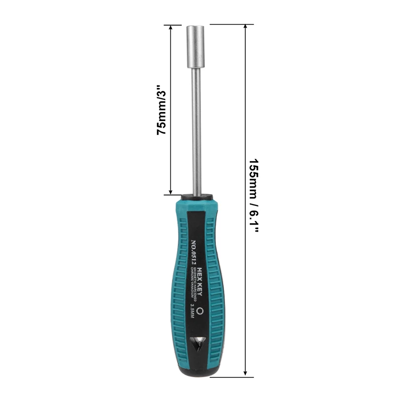 3.5 4 5 5.5 6mm soket tornavida çelik lokma anahtar altıgen anahtar anahtarı somun anahtarı altıgen anahtar altıgen tornavida onarım aracı