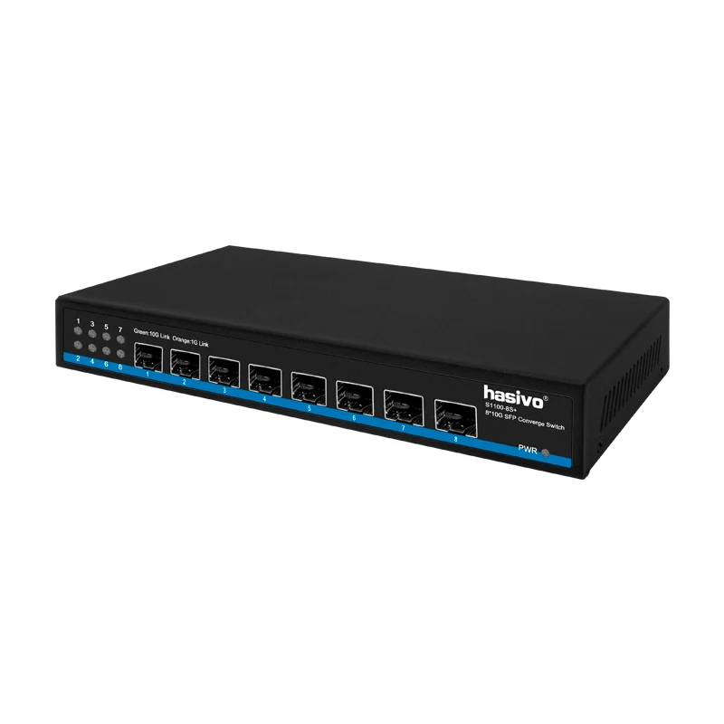 8 * 10M/100M/1000M/2.5G/10G SFP switch Desktop Ethernet network switch