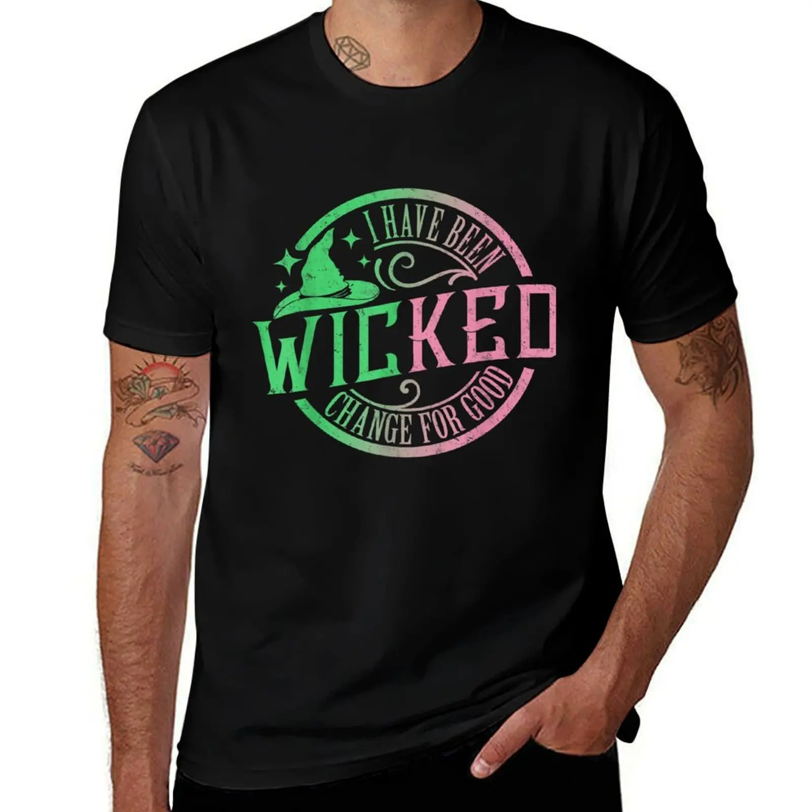 Wicked I Have Been Change For Good T-Shirt Basic Solid Color Short Sleeve T-Shirt