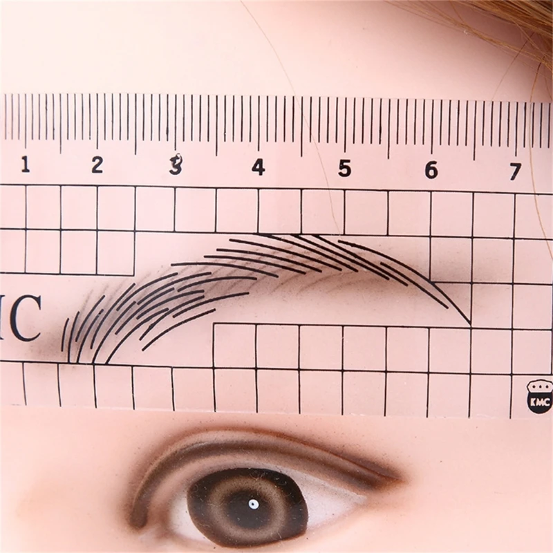 Plantilla reutilizable para cejas para mujer, calibradores regla DIY para posicionamiento cejas, envío directo