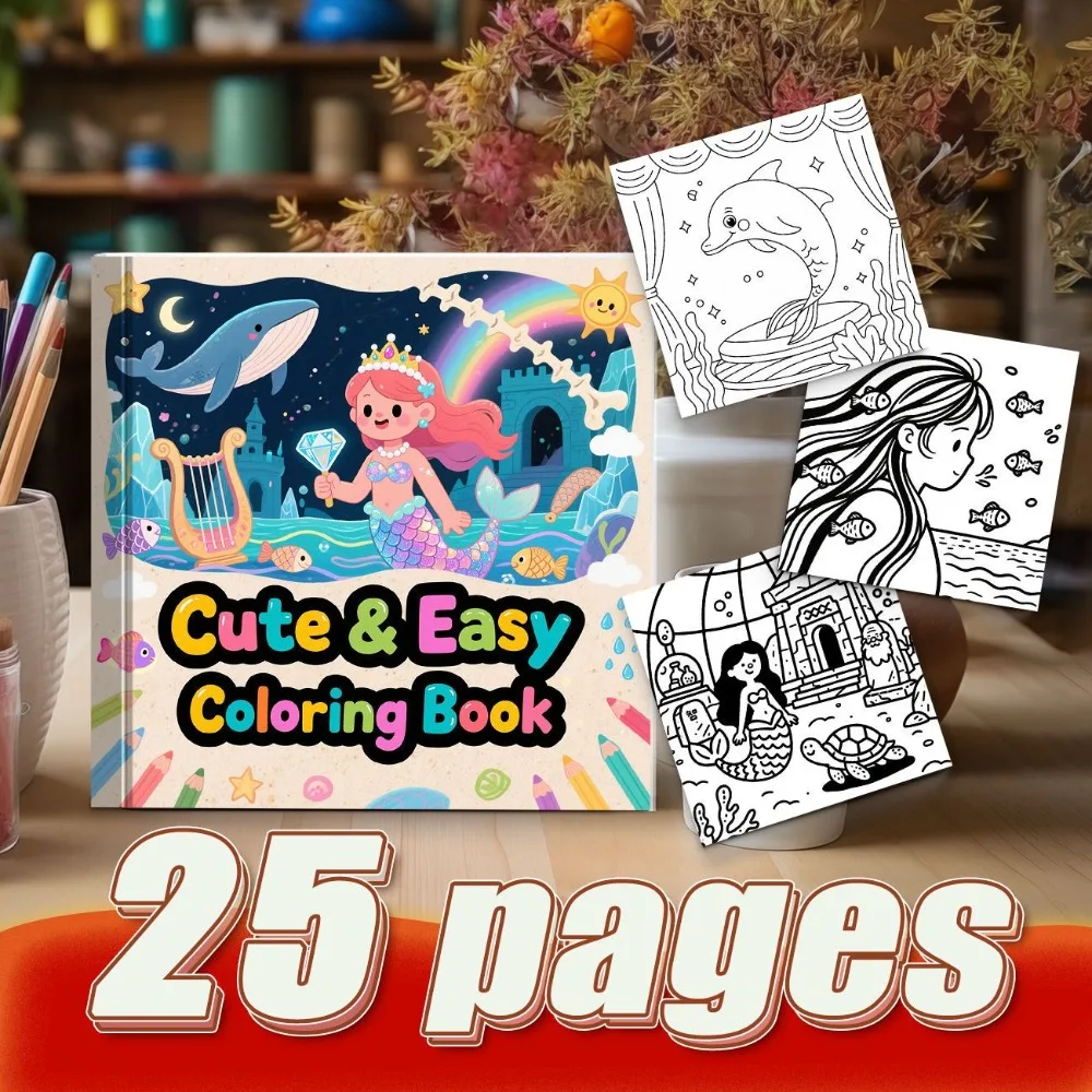 Professional Cartoon Stress Relief Coloring Book For Adults Hand Painted Line Art Anti Bleeding Hand Account DIY