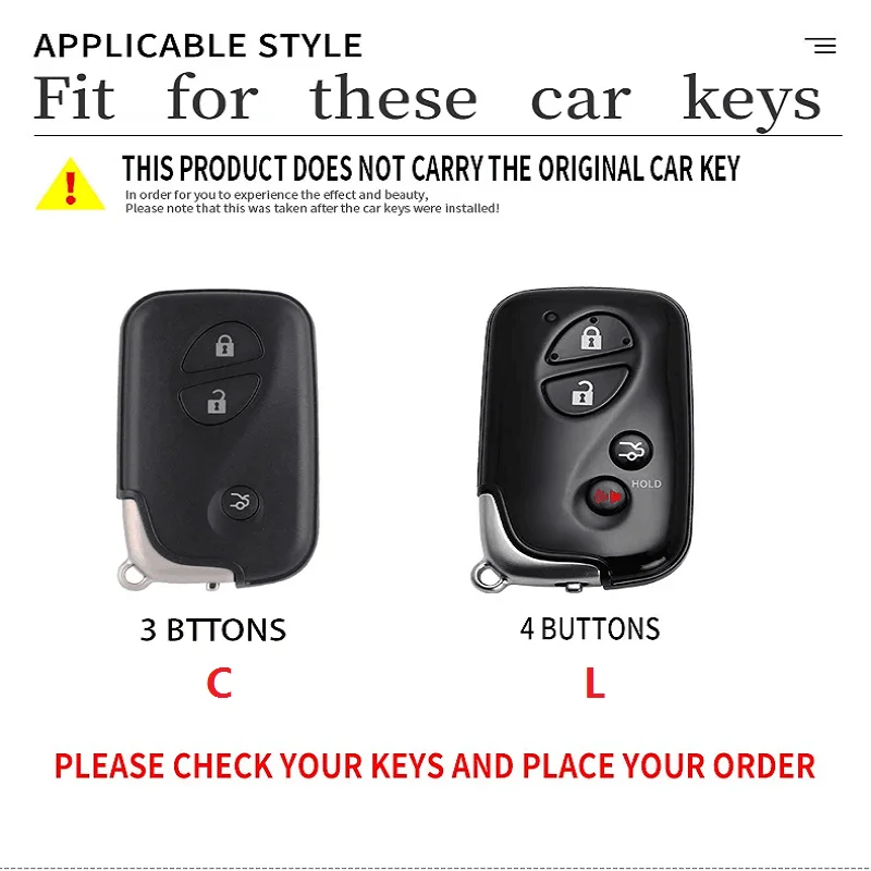 Alloy Car Key Case Cover for Lexus IS250 IS300C RX270 CT200H 450h 460h GX400 GX460 ES240 ES350 LS460 GS300 Keychain Accessories