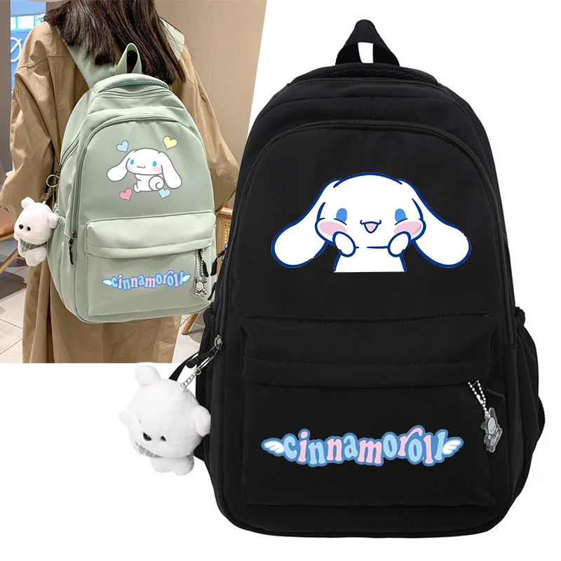

Cinnamoroll женский женский вместительный водонепроницаемый студенческий рюкзак модные школьные сумки для ноутбука для мальчиков и девочек дорожная сумка для книг