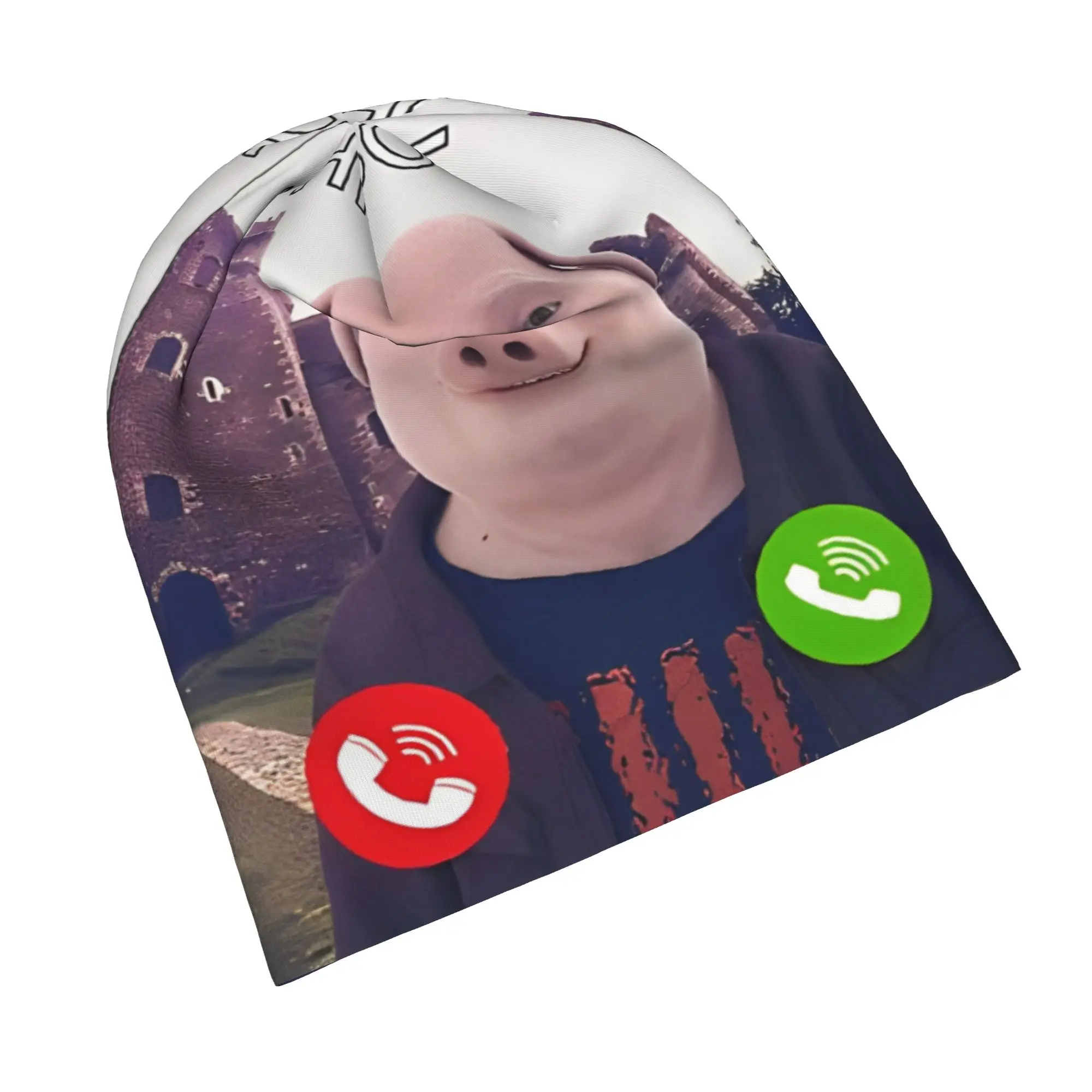 John Pork Is Calling Funny Meme  Beanie Cap for Men Women Streetwear  Cooling Skull Cap Sweat Wicking for Gym Workout