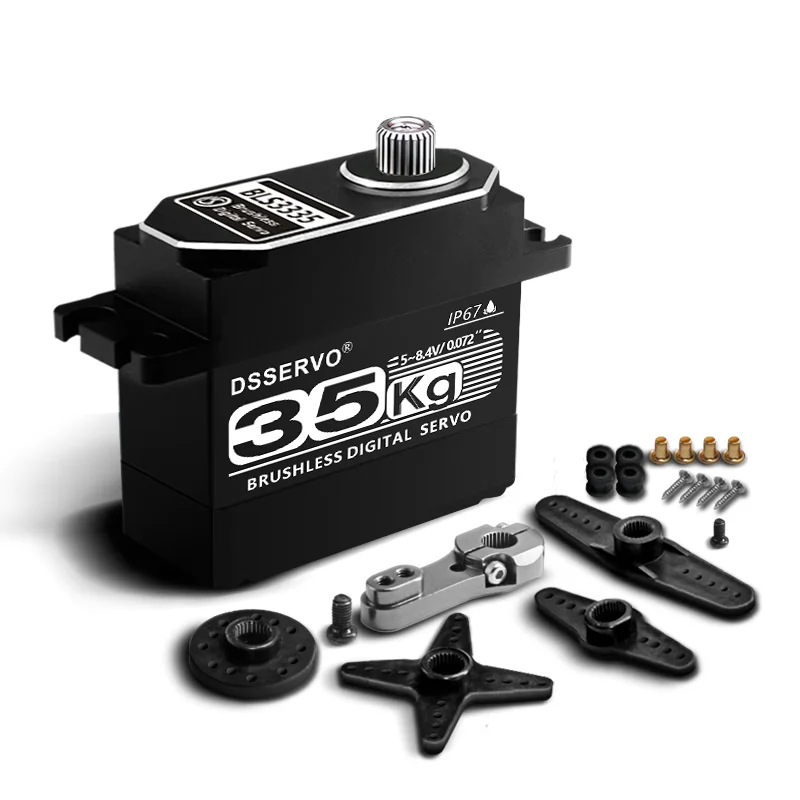 1xBLS3355 Update Servo 25KG 35KG 55KG 75KG Volledig metalen behuizing Digitale Servo Baja Servo Waterdichte Servo voor Baja Cars