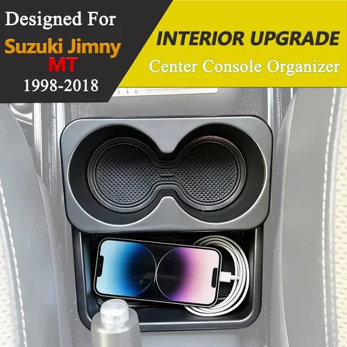 Imagen 2 del producto Portavasos para consola central, caja organizadora de cambio de marchas para Suzuki Jimny Manual Trans JB23 JB43 1998-2018, accesorios para coche, orden