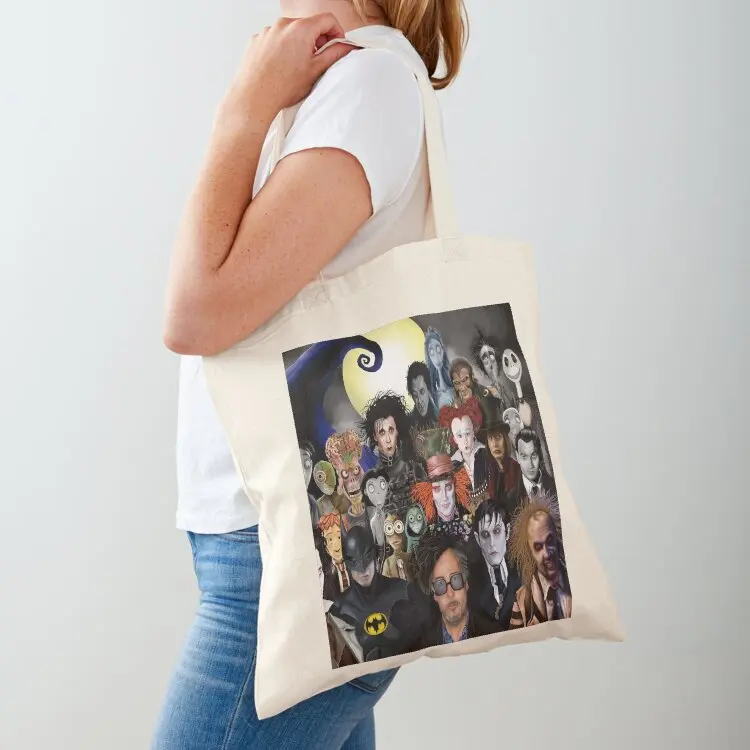 

Tim Burton Classics Tote Bag shopper bag women canvas Big bag eco pack tote bags cloth bags