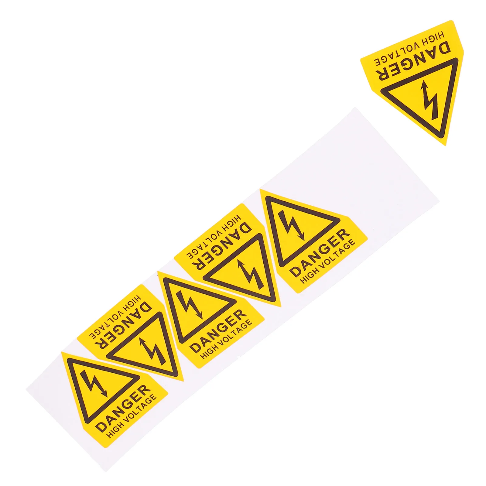 6 Pcs High Voltage Danger Sign Safety Sticker Warning Label Electrical Panel Marker Industrial Equipment Caution Triangle Symbol
