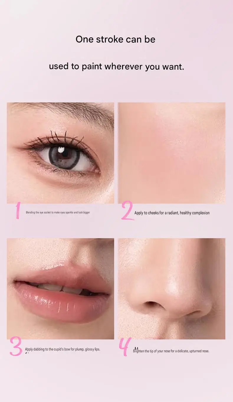 QXQY 3D Unter-Augen-Highlighter-Stift Wasserfest Verwischungsfest Langanhaltend Multifunktionaler Eyeliner Aufhellender Aegyo Sal Make-up-Stift – Detail 25