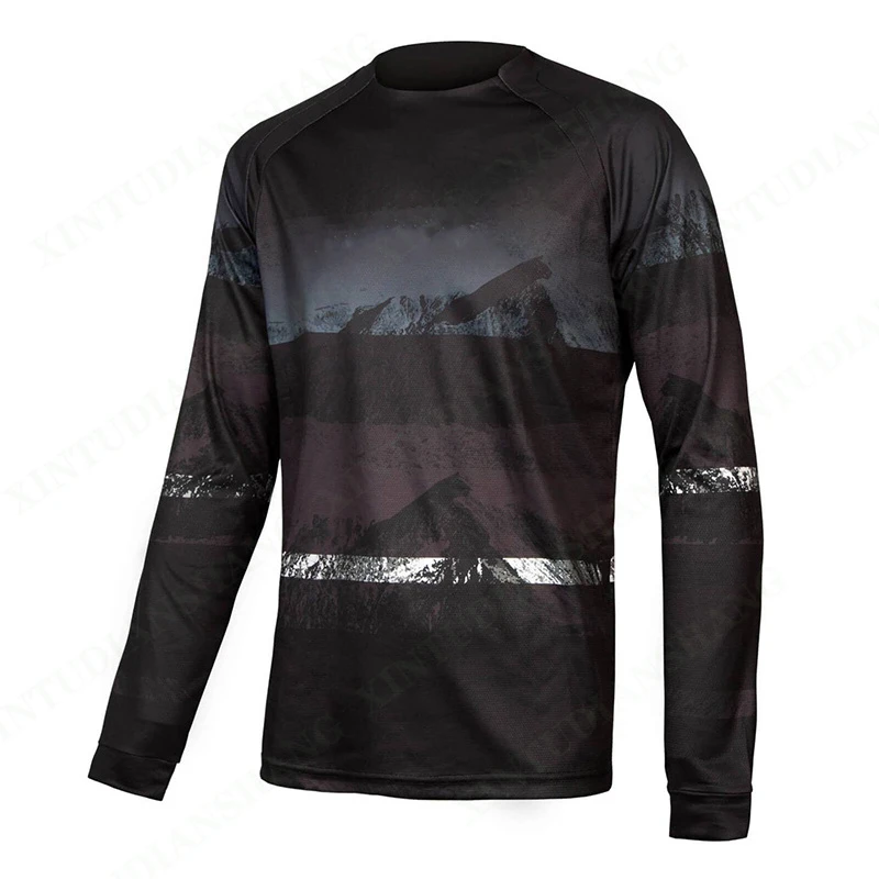 2023 Men's Downhill Jersey MTB Mountain Endurance Race Bike Shirt Cross Country DH Motorcycle Sportswear