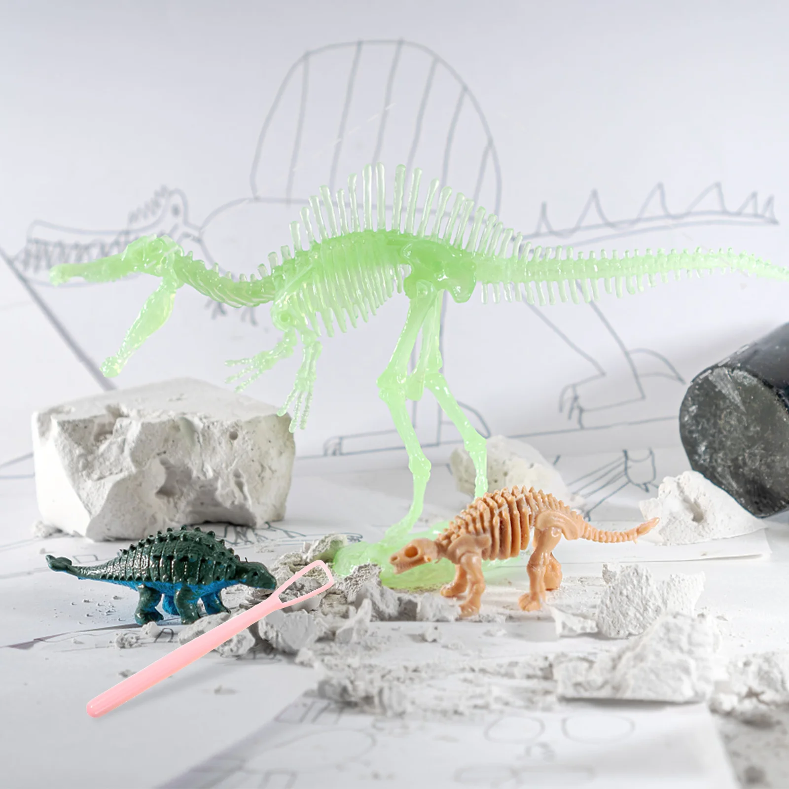 Kit de creusement pour enfants, 20 pièces, tige d'excavation de fromage, outils d'éducation scientifique pour enfants, cadeau de fête d'anniversaire