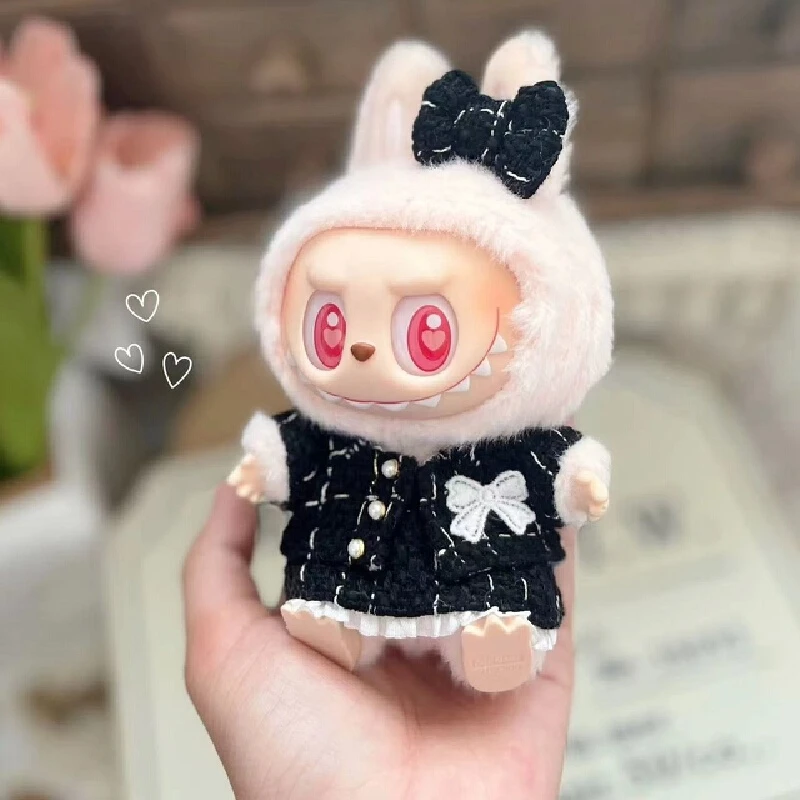 Für Labubu Kleidungsset Mädchen Geschenk Duftender Wind Baby Mode Kleidung Markenserie Niedliches 17cm Klassisches Kleid Zubehör Geschenk