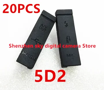 

High-quality USB/HDMI-compatible DC IN/VIDEO OUT Rubber Door Bottom Cover For Canon EOS EOS 5D Mark II / 5DII / 5D2 Camera