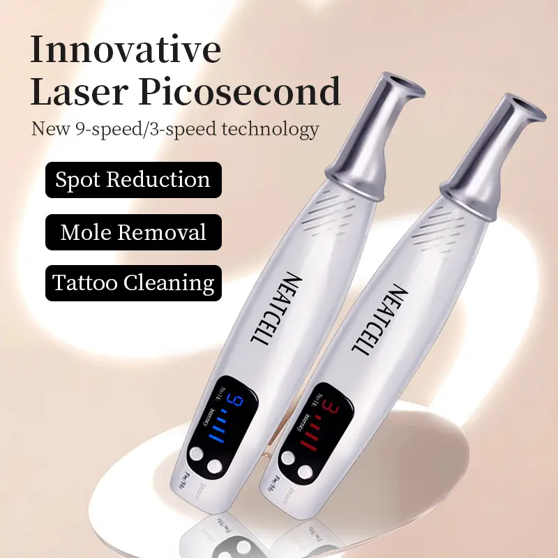 Ponteiro laser de picossegundo para remoção de toupeira, caneta de remoção de manchas escuras, tatuagem, acne, pigmento de pele, máquina portátil de remoção, cuidados de beleza