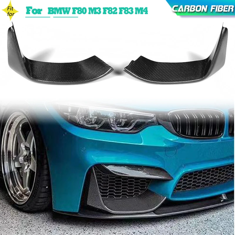 

Carbon Fiber Front Bumper Splitters Lip Spoiler for BMW F80 M3 F82 F83 M4 2015-2017 Car Racing Front Bumper Splitters FRP