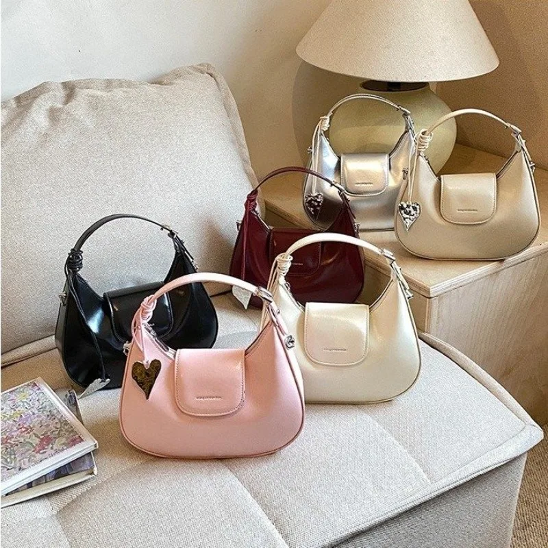 

Diaper Bag Minimalist High-End Business Commuter Leather Crossbody Handbag Women Original Textured Clutch Mini