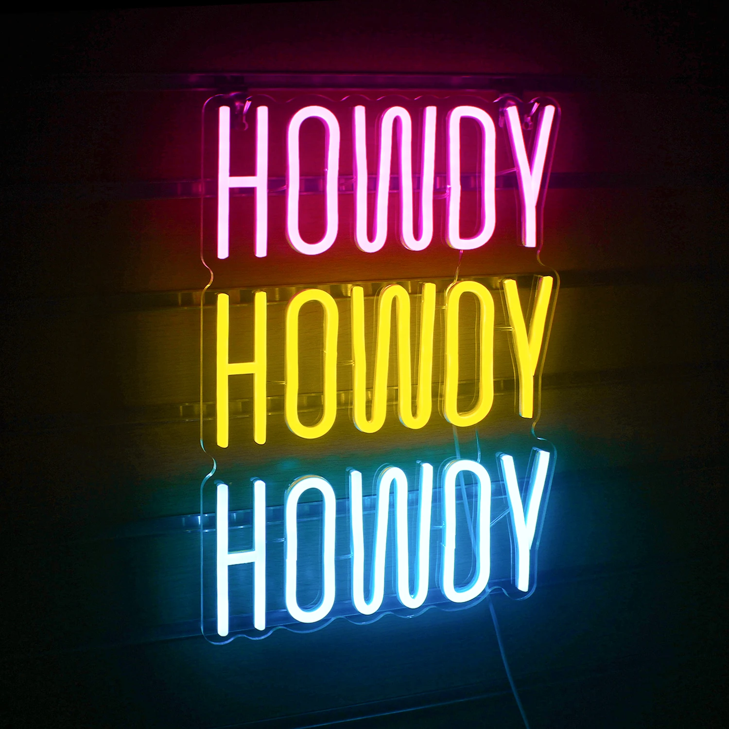 Colorful Howdy Led Neon Signs USB Powered Room Wall Decor For  Bar Birthday Party Wedding Party Beauty Store Window Decor