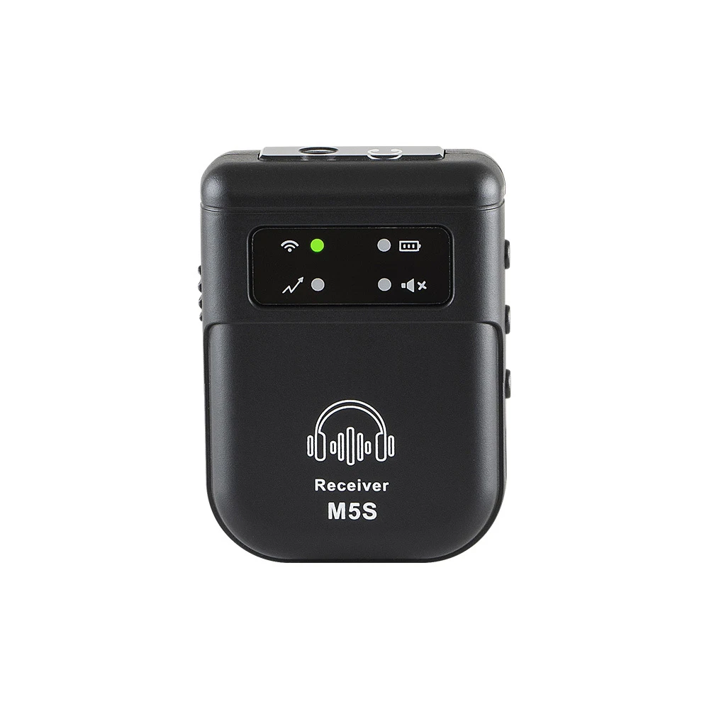 Professional 2.4G Stereo Transmitter Guitar System Dynamic Microphone In-Ear Monitor for Music Bands Studio Equipment