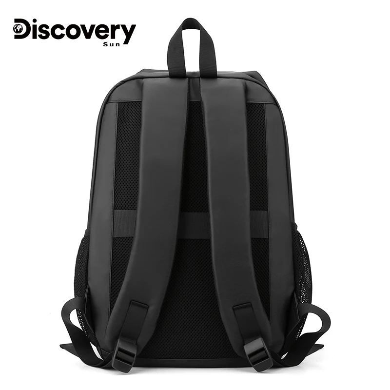 DISCOVERY-SUN Business Backpacks For Men Waterproof PU Leather Laptop Bag Large Capacity  Rucksack Male Fashion Bagpack