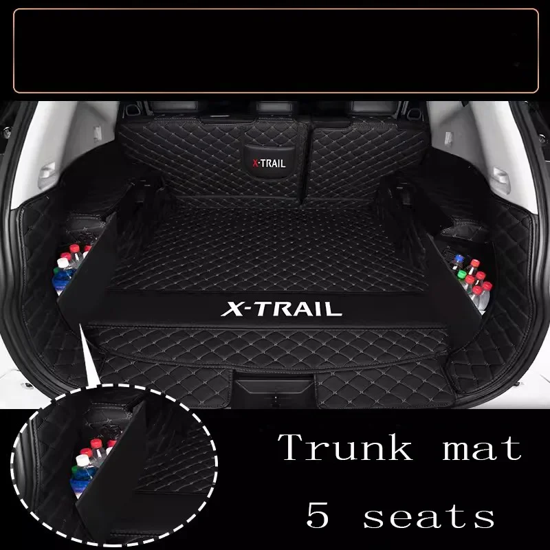 Car Trunk Mats for Nissan X-Trail T32  2017 2018 2019 2020 Rear Trunk Floor Mat Tray Carpet Mud