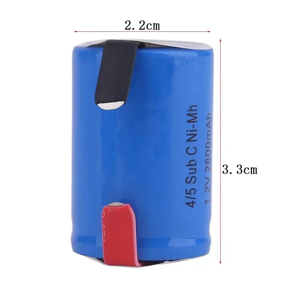 2024 New High Quality 4/5SC SC Sub C Li Po Lithium Battery 1.2V 2800Mah Rechargeable NiMH Battery with Solder Rod Free Shipping