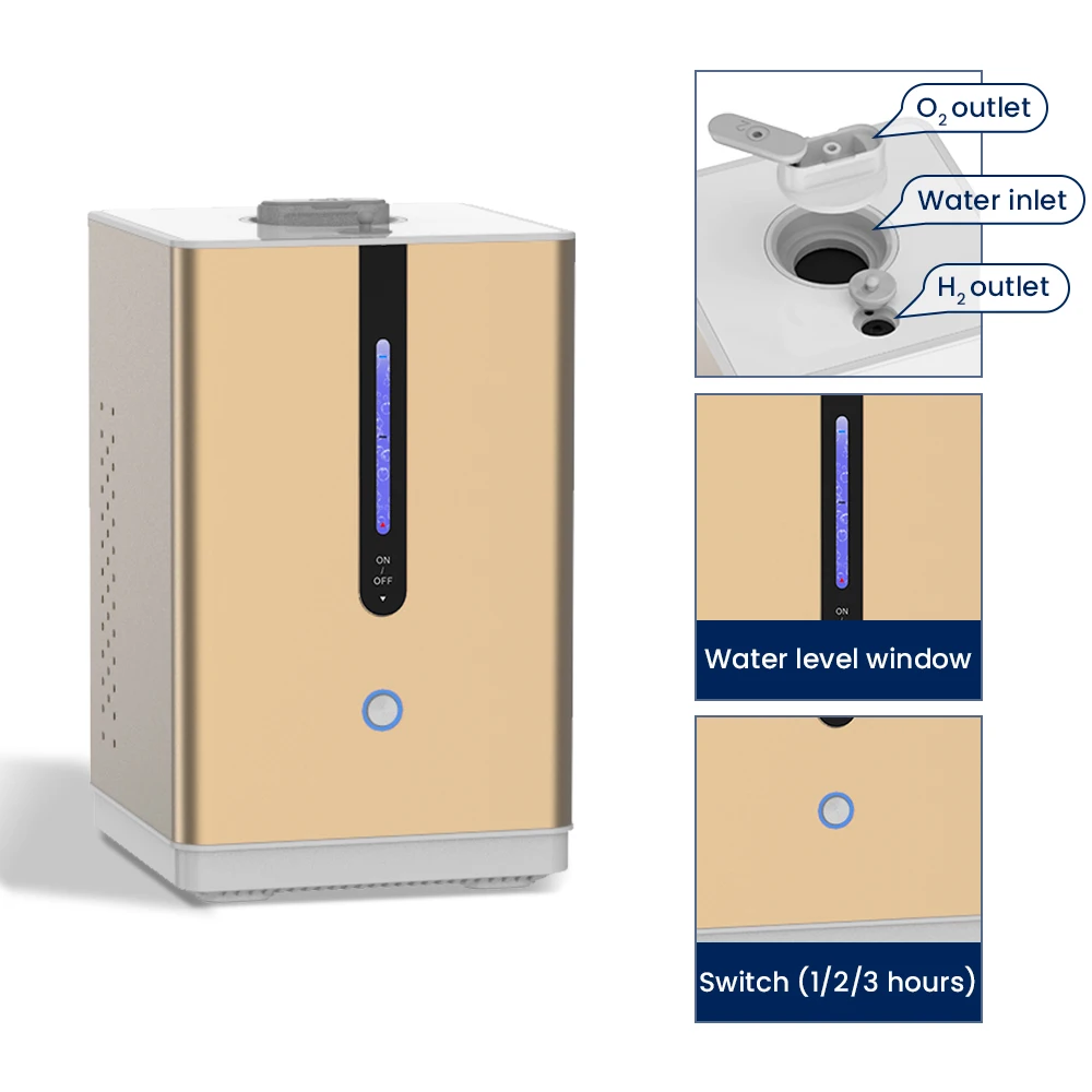 Hydrogen Inhalation Machine Breathing Portable 150ml Hydrogen Inhaler Generators PEM Tech Hydrogen Inhalation Device For home