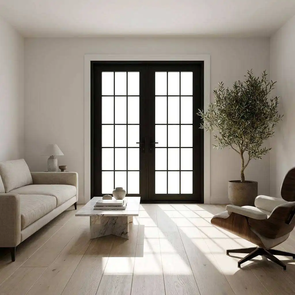 Rainproof Heat Insulating Multi Functional Balcony French Door French Double Door Living Room Wear Resistant French Hinged Door