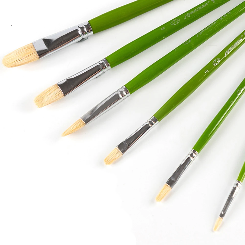 

1Set Professional Oil Paint Brush Set Nylon Hair Brushes Watercolor Acrylic Gouache Painting Tools Kit for Artists Beginners