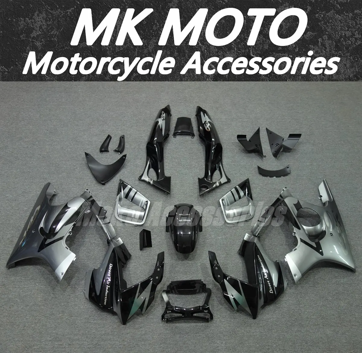 

Moke moto Motorcycle Fairings Kit Fit For Cbr600f F3 1997-1998 Bodywork Set High Quality ABS Injection Silver Black