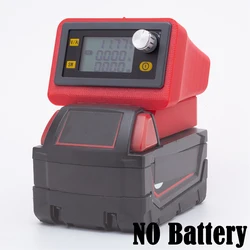 Fuente de alimentación portátil con conmutación regulada estable de voltaje CC ajustable para batería de litio Milwaukee de 18 V (sin batería)
