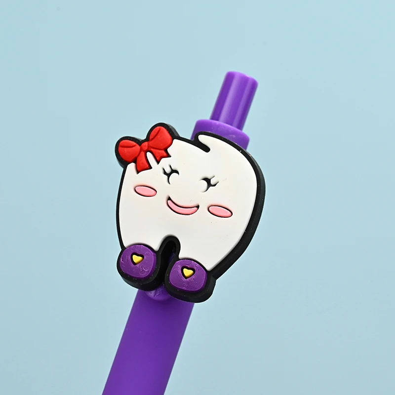 Creative Nurse Doctor Pressing penne Gel Fashion Simple Smooth Writing Pen Cute Cartoon Tooth penne neutre forniture ospedaliere